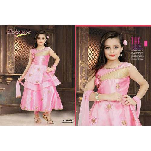 trendy designer pink frock by Elegance