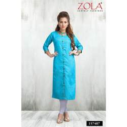 Straight Cotton Kurti by Zola