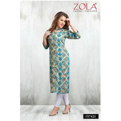 Zola Cotton Printed Kurti for Ladies by Pragati Fashions Pvt Ltd
