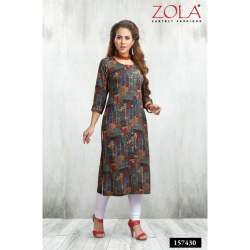 Zola Sea Green Casual Kurti
