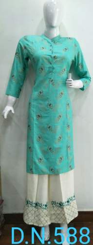 Designer Kurti with Plazo set