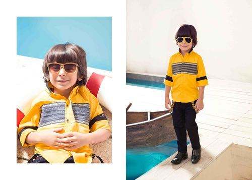 Yellow Kids Boys shirt 