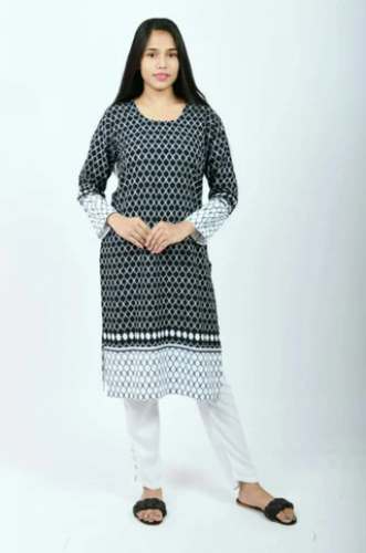 Ladies Cotton Embroidered Kurti by Sam Fashion