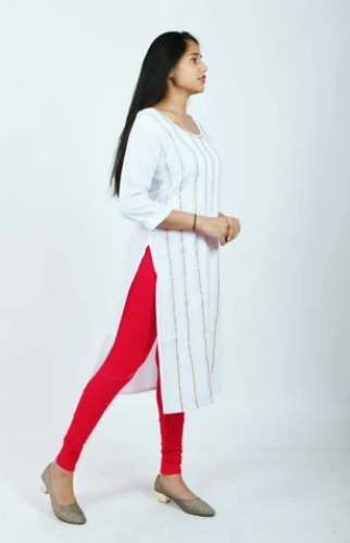 Ladies Cotton Straight Kurti by Sam Fashion