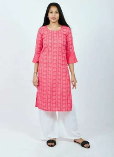 Ladies Rayon Kurti Palazzo Set by Sam Fashion