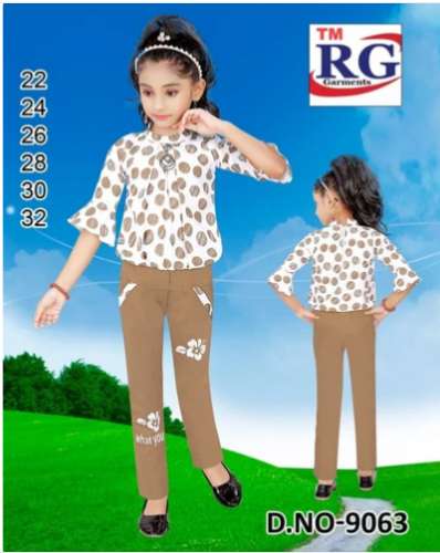 Girls Printed Party Cotton Wear Dress by Dream Collection