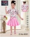 kids Regular Fit Cotton Short Skirt And Top