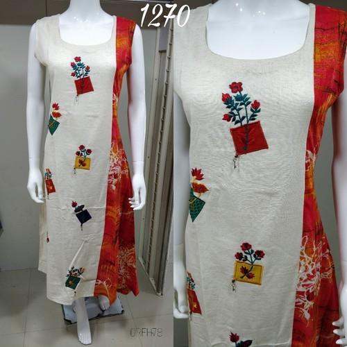 Cotton fancy kurti by Shanti Art