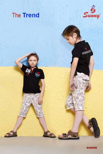 Kids Boys T shirt with Capri by Sunny Fashion