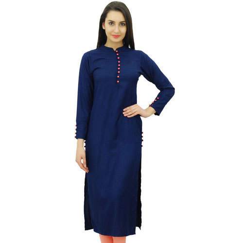 Blue Full Sleeve Ladies Kurti by Narayan Enterprises