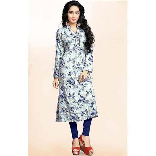 Printed Full Sleeve Ladies Kurti by Narayan Enterprises
