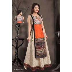 Long sleeveless kurti