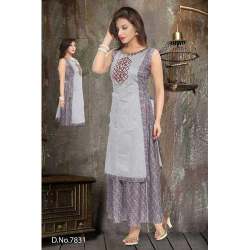 modern round neck kurti