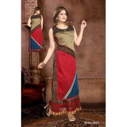 Round neck designer kurti