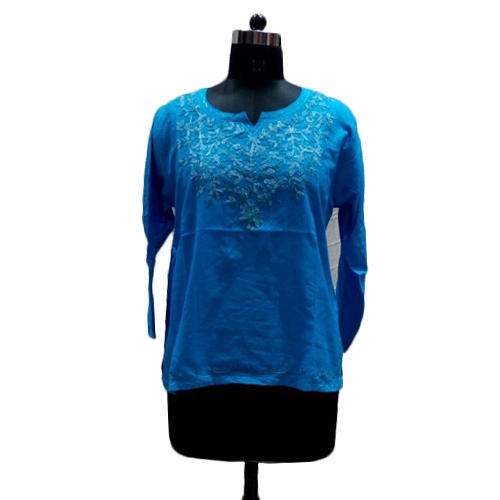 Cotton Embroidered Ladies Tops by Gujral Fashion
