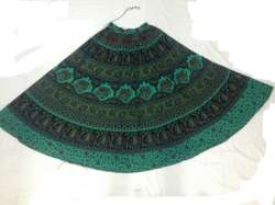 Ladies Cotton Jaipuri Print Elastic Skirt-1