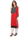 Printed Rayon Kurtis thumb 2