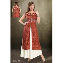 Ladies party wear sleeve less kurti