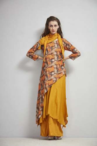 Double layer designer kurti by Kyra Kreation