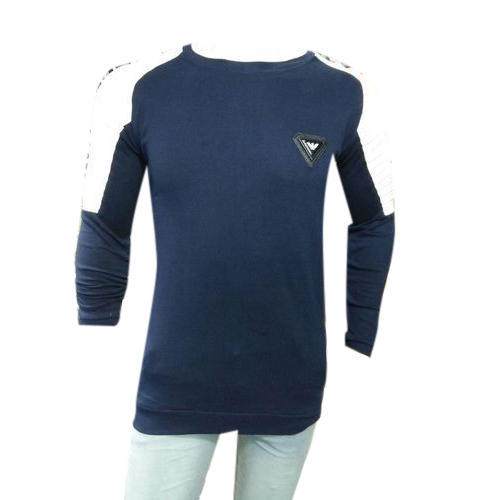 full sleeve blue t shirt by Made Smart