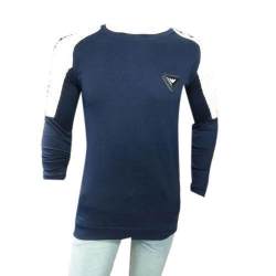 full sleeve blue t shirt