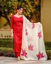 Party wear Red Kurti with Pant set 