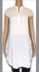 Stand Collar Cotton Short Kurti