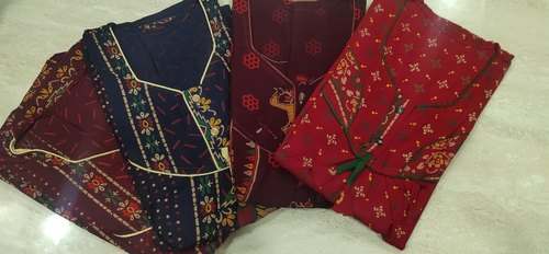 Fancy Cotton Printed ladies Nighty 
