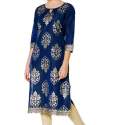 regular-use-blue-silk-straight-kurti