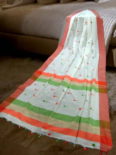 Traditional Jamdani Handloom Saree  by Pal Sarees