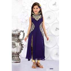 Kids Party Wear Churidar Suit