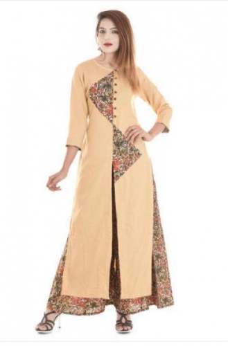  Cotton Printed Long Kurti by Vihaan Impex