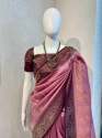 Coral Mist Beautiful Soft Silk Saree with Jacquard Work thumb 14
