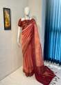 Coral Mist Beautiful Soft Silk Saree with Jacquard Work thumb 4
