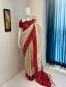 Coral Mist Beautiful Soft Silk Saree with Jacquard Work thumb 9