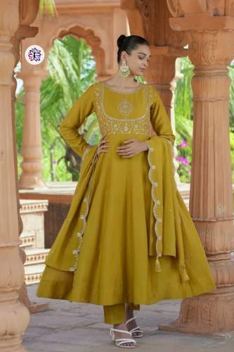 Grace Attire Top bottom and Dupatta Vichitra Silk 