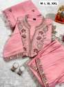 Roman Queen Attire Soft Silk Kurti With Plazo set thumb 4