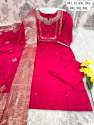 Noore Roman Silk Kurti With Pant With Latkan Dupatta Set thumb 16