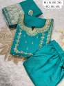 Noore Roman Silk Kurti With Pant With Latkan Dupatta Set thumb 17