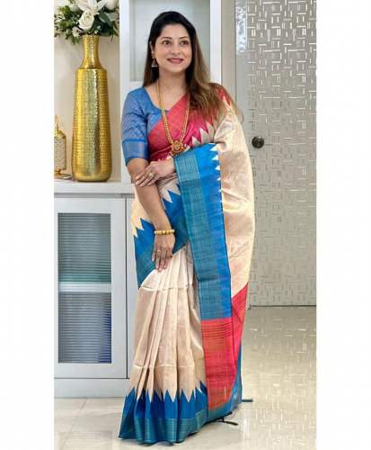 Silken Whisper Luxe Tussar Dola Silk Sarees