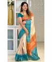 Silken Whisper Luxe Tussar Dola Silk Sarees thumb 1