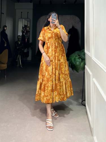 Sunlite Sparkle Dream Floral Print Georgette Frock