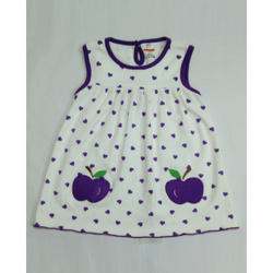 Apple Printed Baby Frock