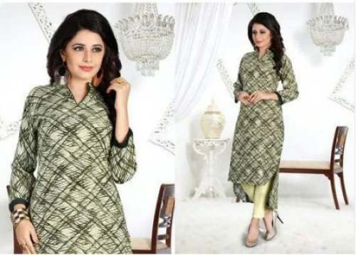 Ladies Full Sleeve Cotton Kurti by Shakti Store