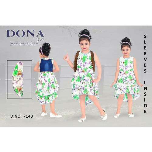 Kids Frock With Jacket by S N Apparel