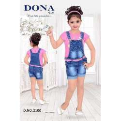 Kids Girls Short Dungaree