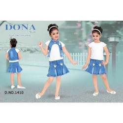 Kids Skirt And Top Dress