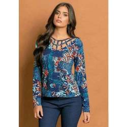 Ladies Rayon Printed Top