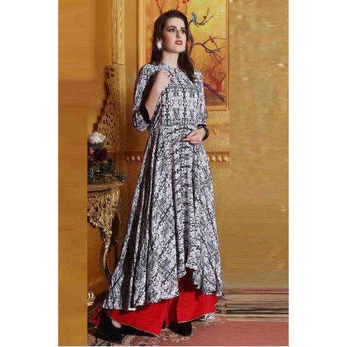 Long Anarkali Party wear Printed kurti 