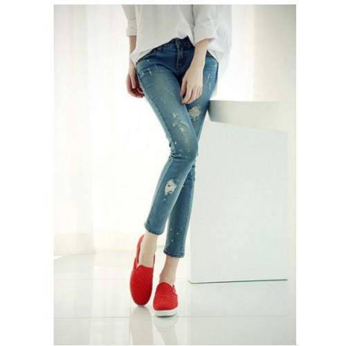 faded fancy jeans